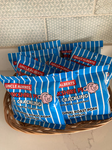 Uncle Alberts Porkshire Pig Pork Crackling Original Roast Pork (24x50gBox)