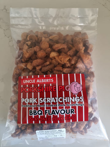 1kg Uncle Alberts BBQ Pork Scratchings
